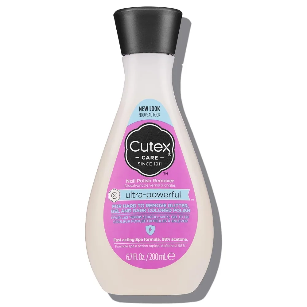 

US Shipping Gel Nail Polish Remover Ultra-Powerful for Glitter Dark Colors Paraben Free 6.76 Fl Oz