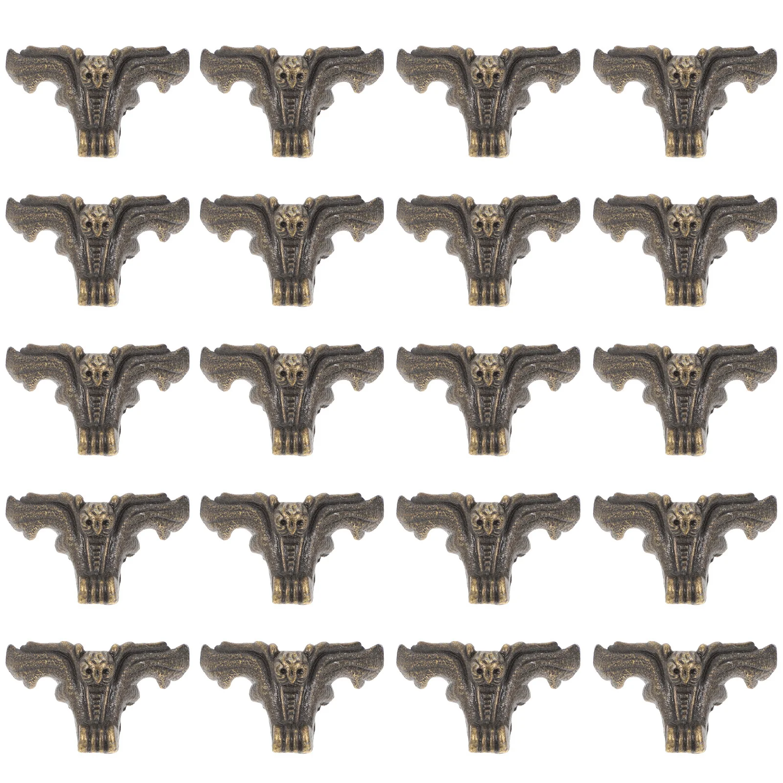 

20Pcs Vintage Wooden Case Legs Decorative Box Corners Jewelry Box Protective Feet Retro Furniture Accessories Wooden Case Legs