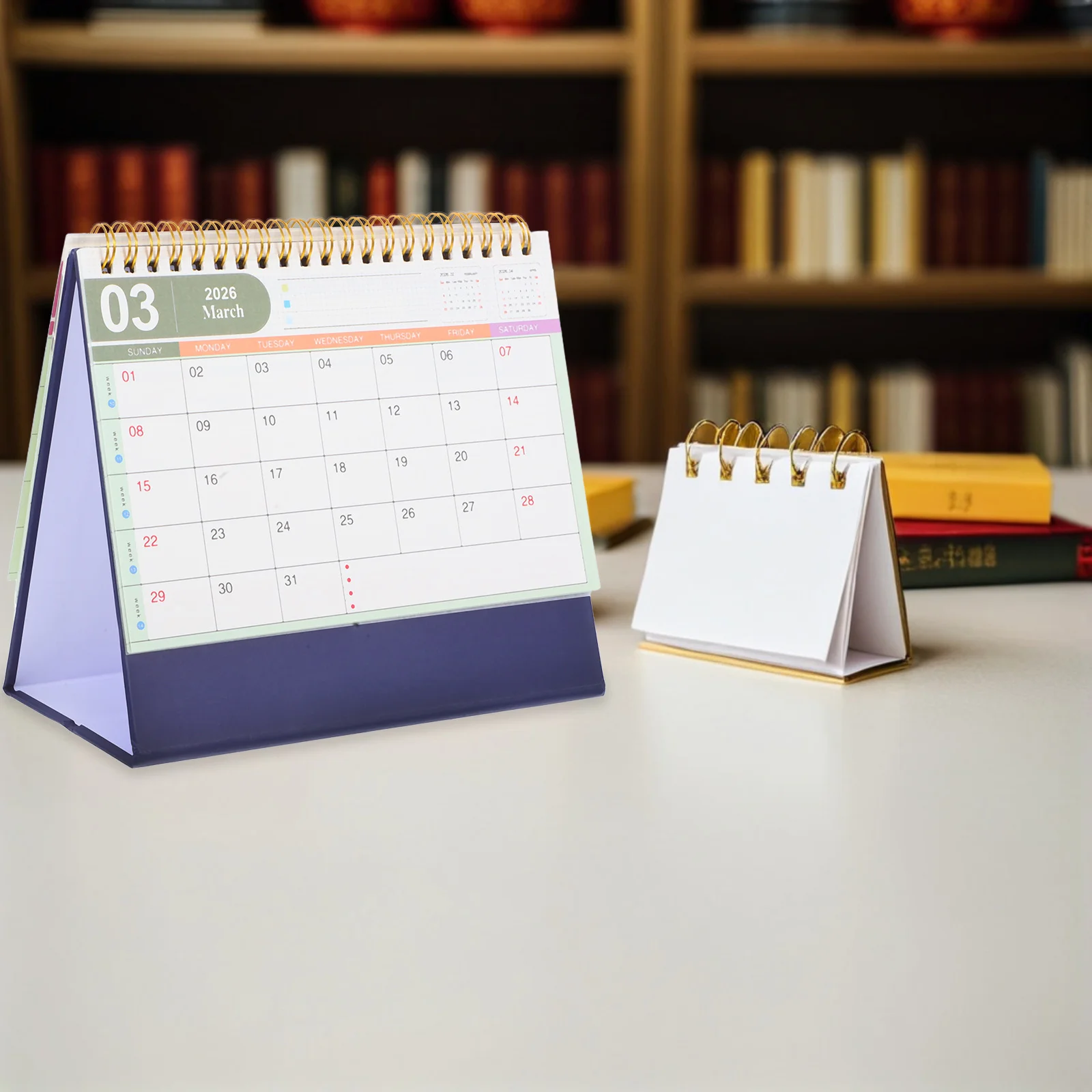 

Small Standing Flip Desktop Calendar 2026 Minimalist Monthly Desk Calendar Planner Office Home Mini Calendars Office Supplies