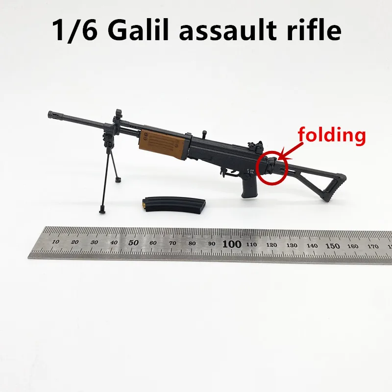 1/6 Weapon Model Galil Rifle Famas AK-74 UMP Military Collection for 12inch Action Figure Accessories Soldier TBL PH Display