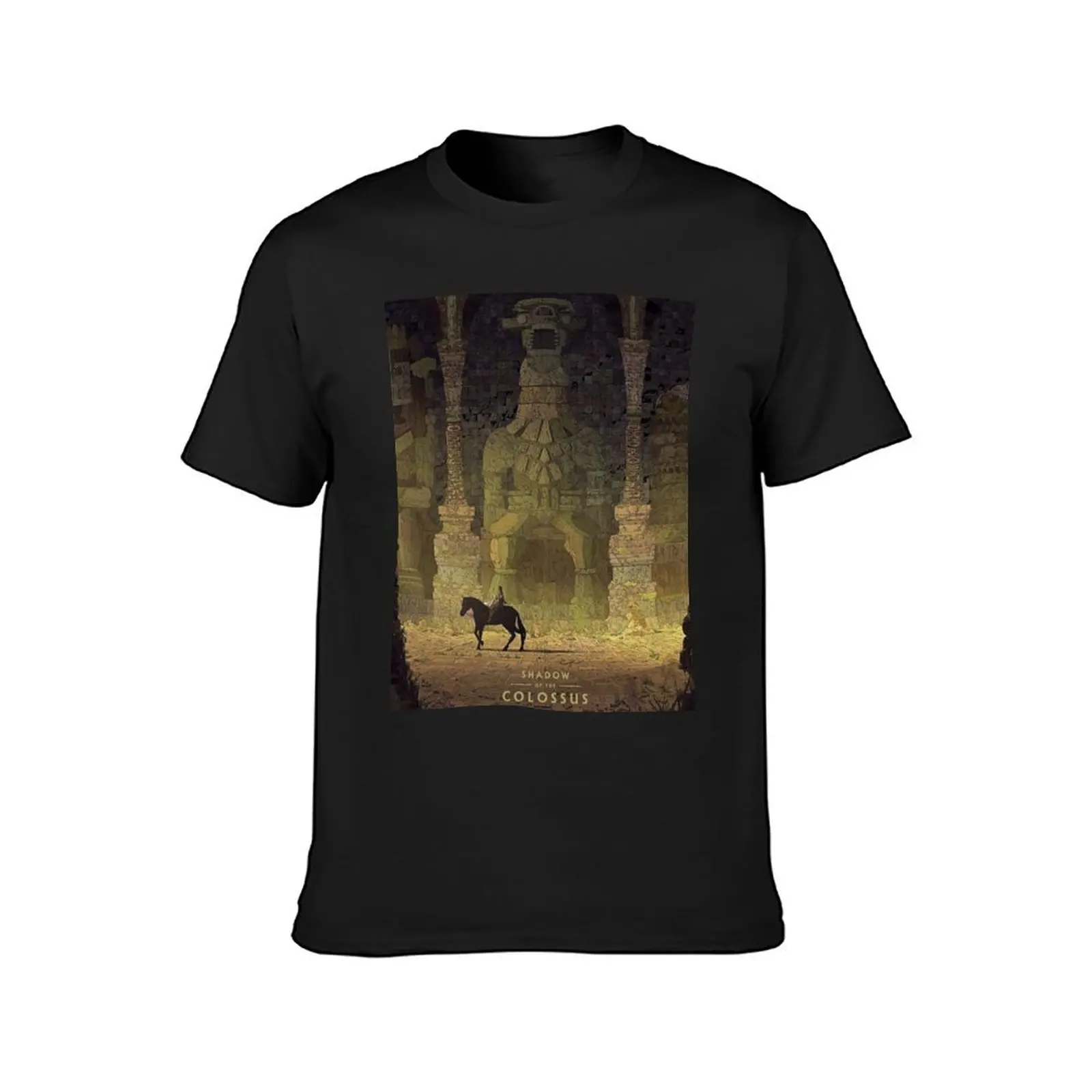 Shadow of the colossus T-Shirt plus sizes anime clothes blacks anime men clothes