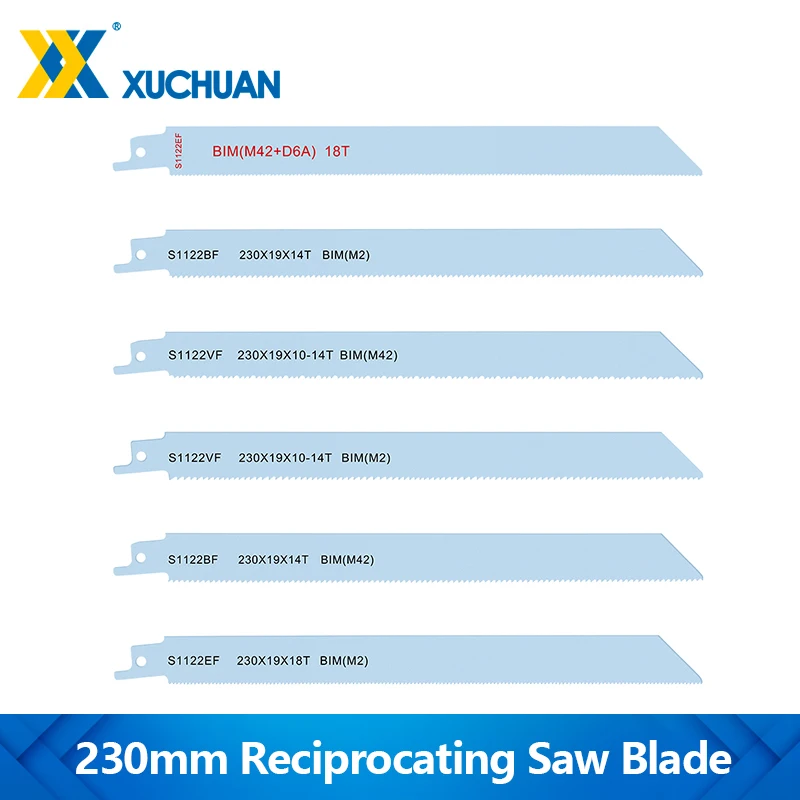 XUCHUAN 1 шт. лезвие для сабельной пилы 230 мм лезвие для резки дерева и металла BIM Saber Saw S1122BF S1122EF S1122VF