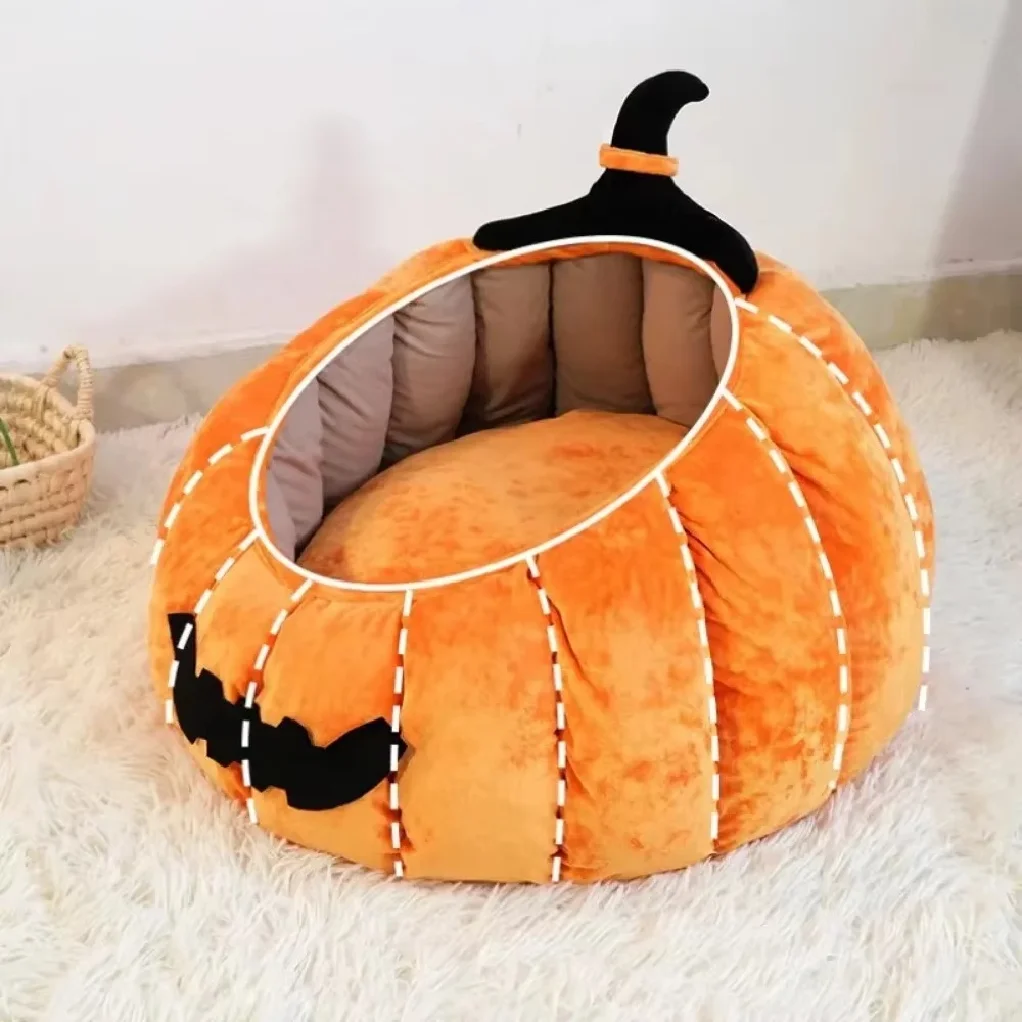 halloween pumpkin cute large cat nest sofa winter pet tent cave bed for dogs pet supplies kennel cat house cozy cat cushion beds 6 Halloween Pumpkin Cute Large Cat Nest Sofa Winter Pet Tent Cave Bed for Dogs Pet Supplies Kennel Cat House Cozy Cat Cushion Beds 6