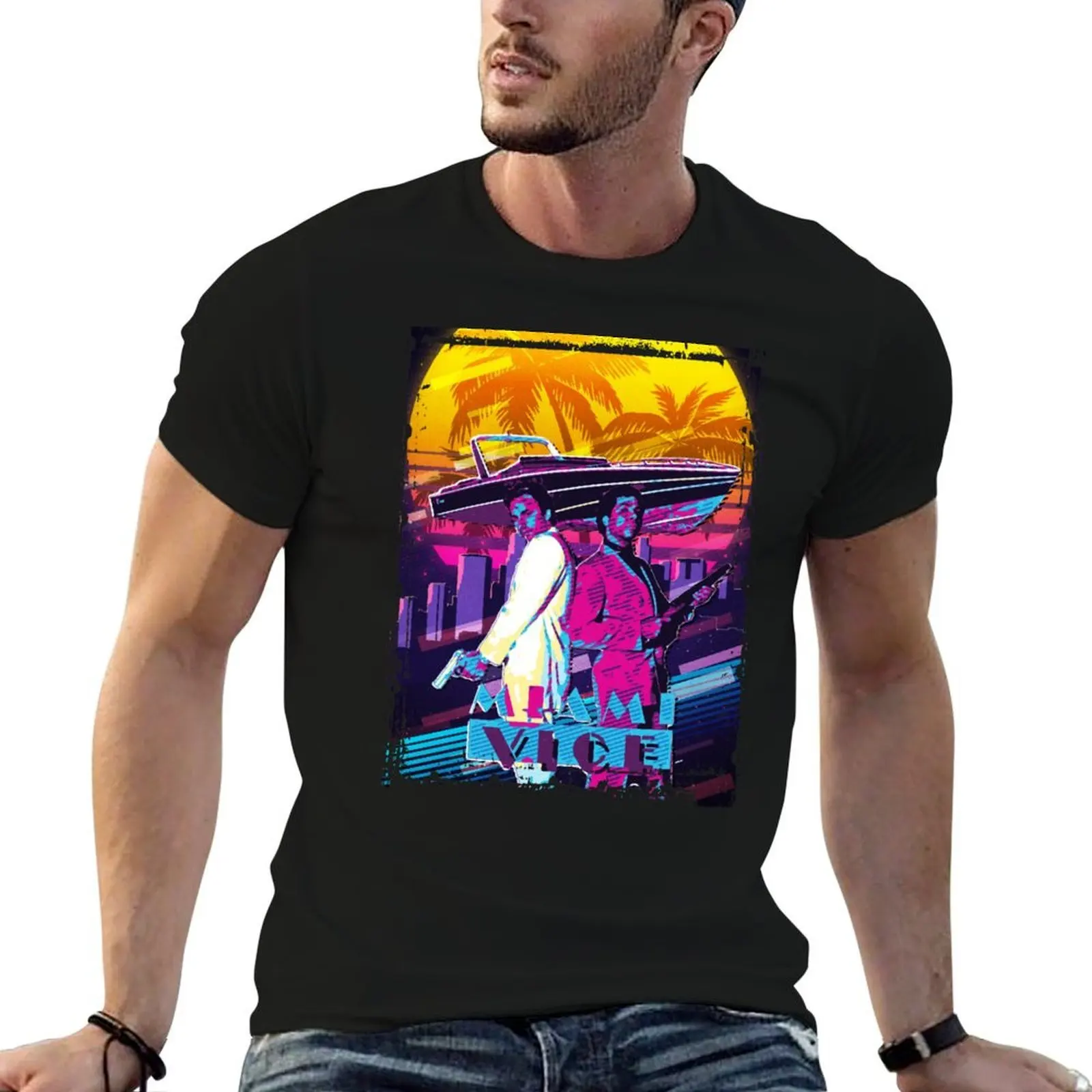 

Sonny and Rico retro art T-Shirt man t shirt summer essential t shirt T-Shirt