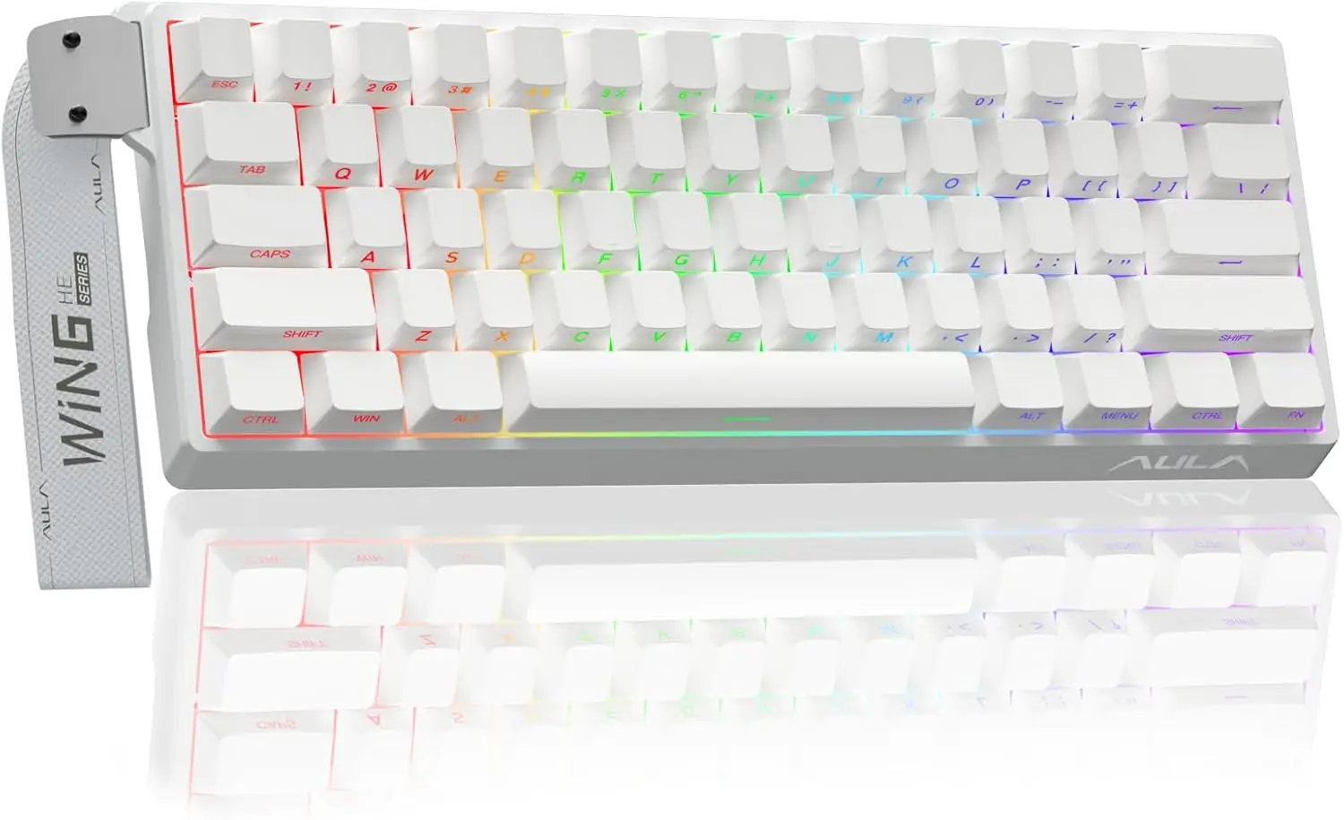 60% Compact Mechanical Gaming Keyboard with Hall Effect Switches, Hot-Swappable, Adjustable Actuation, RGB Backlit for PC