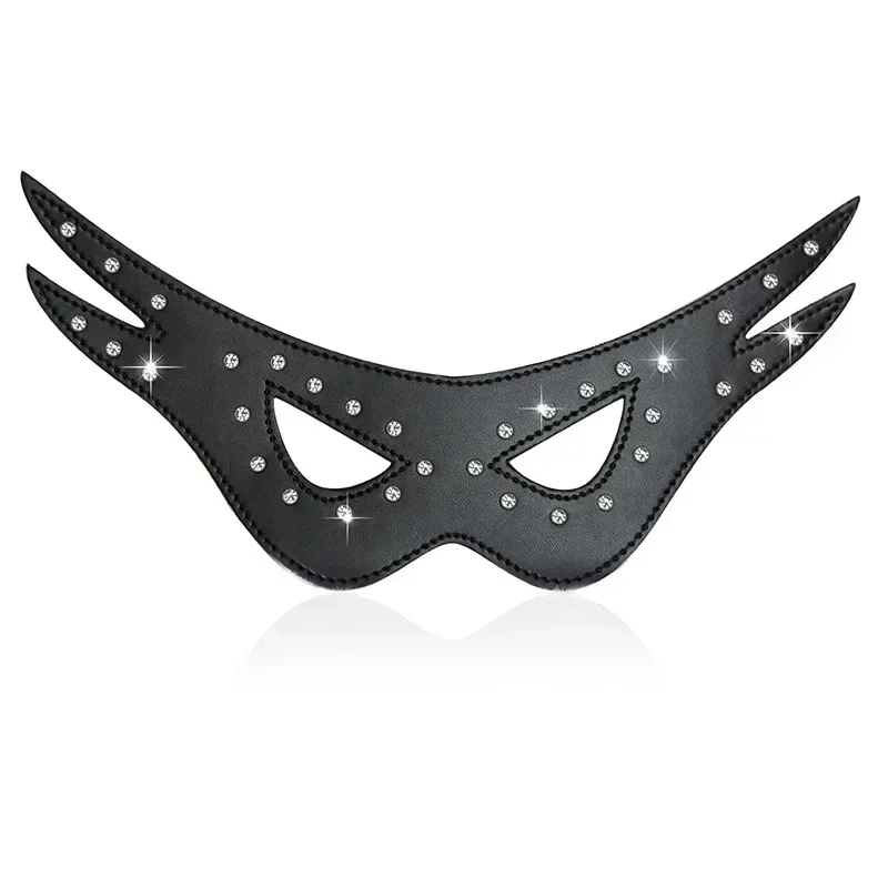 Sleep Restraints Mask Closure Sexual Toys Adult Sex Toys For Couple Woman Leather Blindfold Patch Eye Cover Sex Accessories