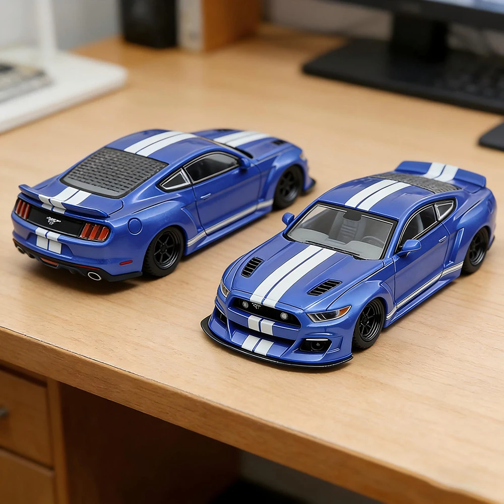 

New Arrival 1:64 Scale Mustang Sports Car Model Lowered Suspension Stance Detailed Diecast Vehicle Limited Edition Collectibles