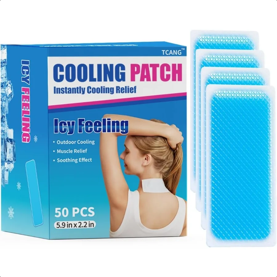

Instant Cooling Ice Packs for Outdoor Activities Summer Heat Relief Large Cooling Patches for Neck Body Camping Hiking Sports