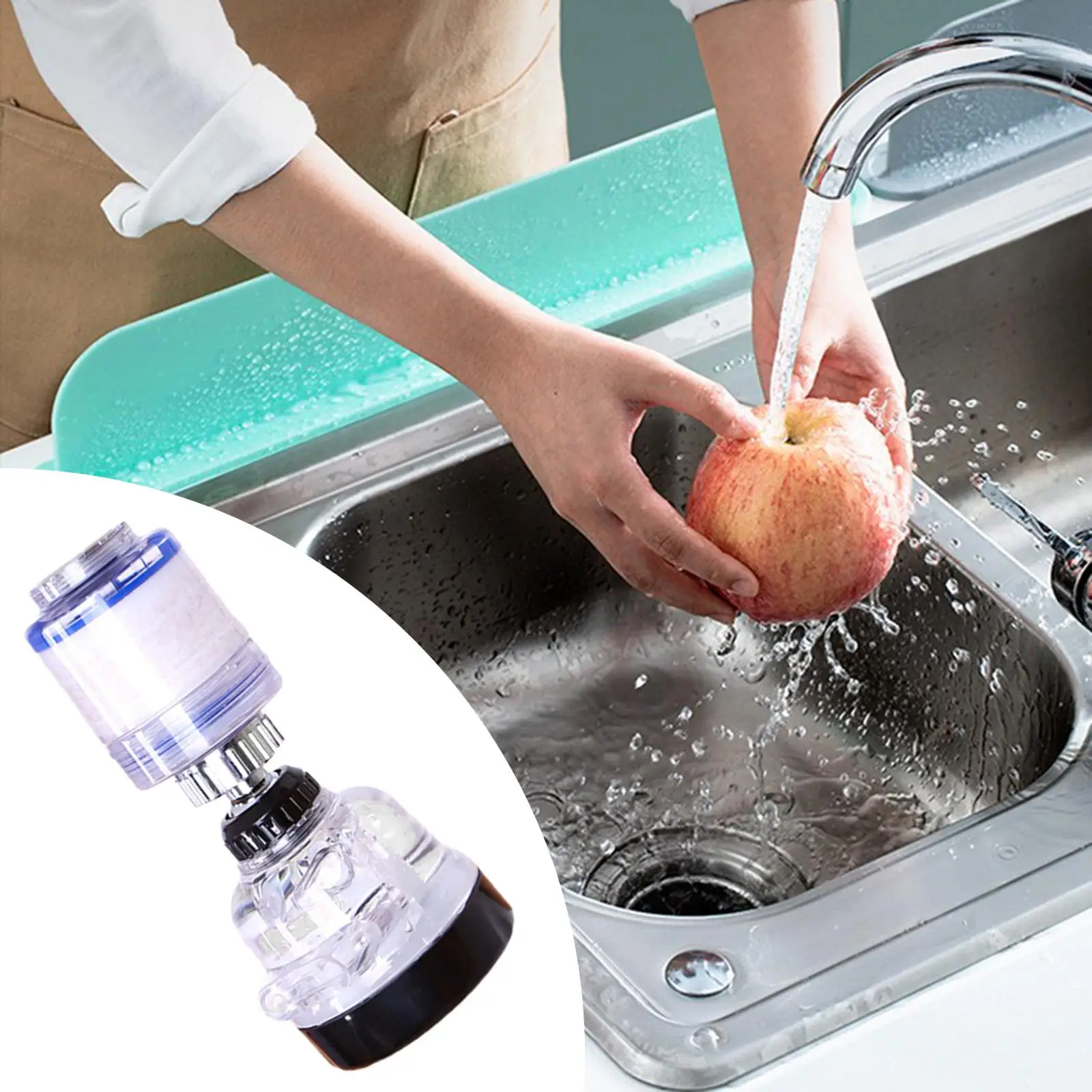 

Water Filtration System Anti-Splash Sprayer Slashproof Nozzle for Kitchen