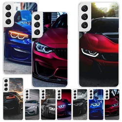 Blue Red Car M3 M4 Print Soft Case for Samsung Galaxy S25 S24 S23 S22 Ultra S21 Plus S20 FE Phone Shell S10 + Pattern Cover Soft