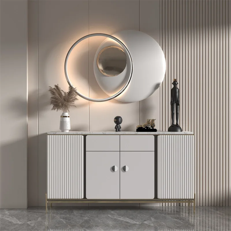 Nordic Light Luxury Furniture Pull Handles, Modern Spliced Faux Marble Knobs, Aluminum Alloy Cabinet Wardrobe Drawer Door Hardwa