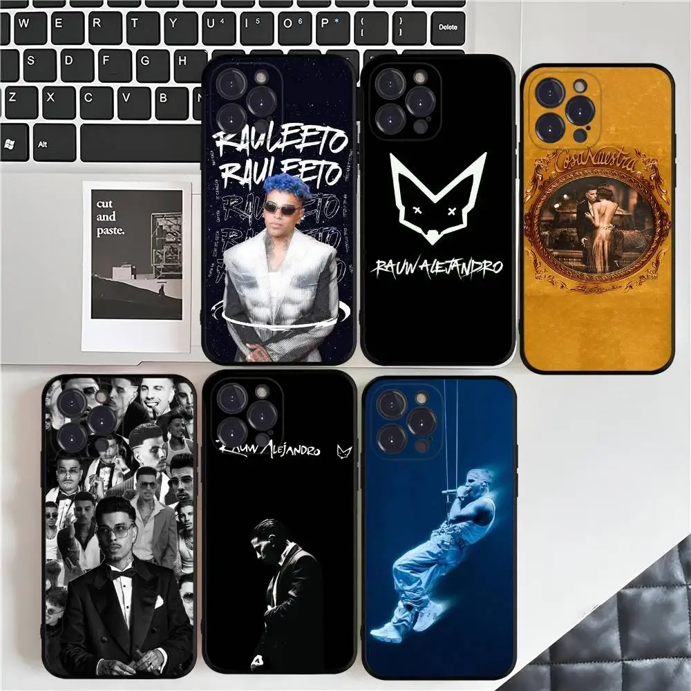 Чехол для телефона Music R-Rauw Alejandro Rap для iPhone 17 16 15 14 13 12 11 Pro Max Plus Mini, мягкий, черный