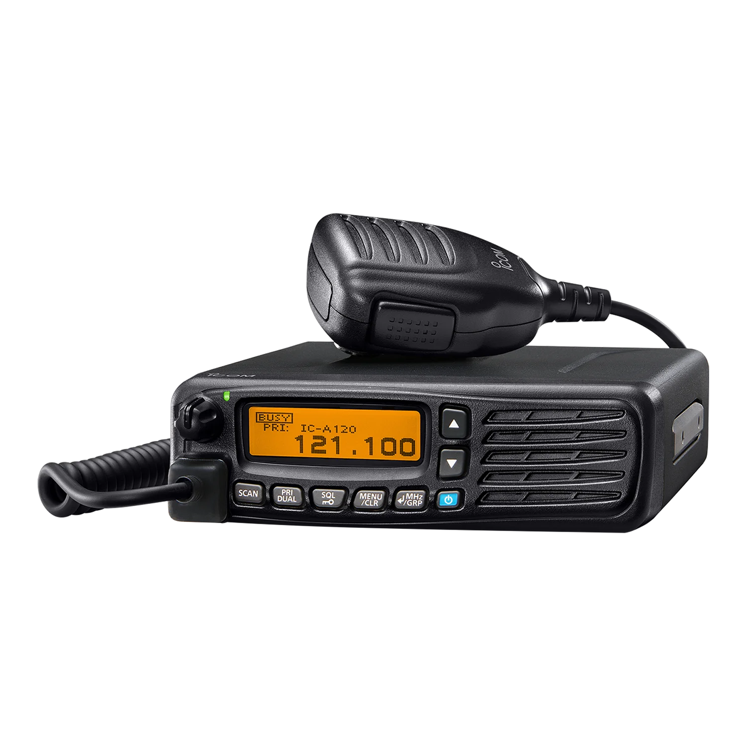 IC-A120 Mobile VHF Walkie Talkie 36W 118~137mhz 200 Channels Optional For Bluetooth Headset & Car Connectivity Mobile Air Band R