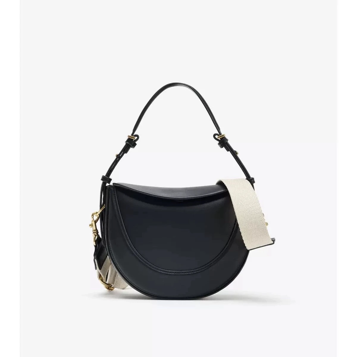 

Fashion Women CrossBody High Quality Tote Crescent shaped bag Smooth Leather Shoulder Bag Tote Underarm handbag