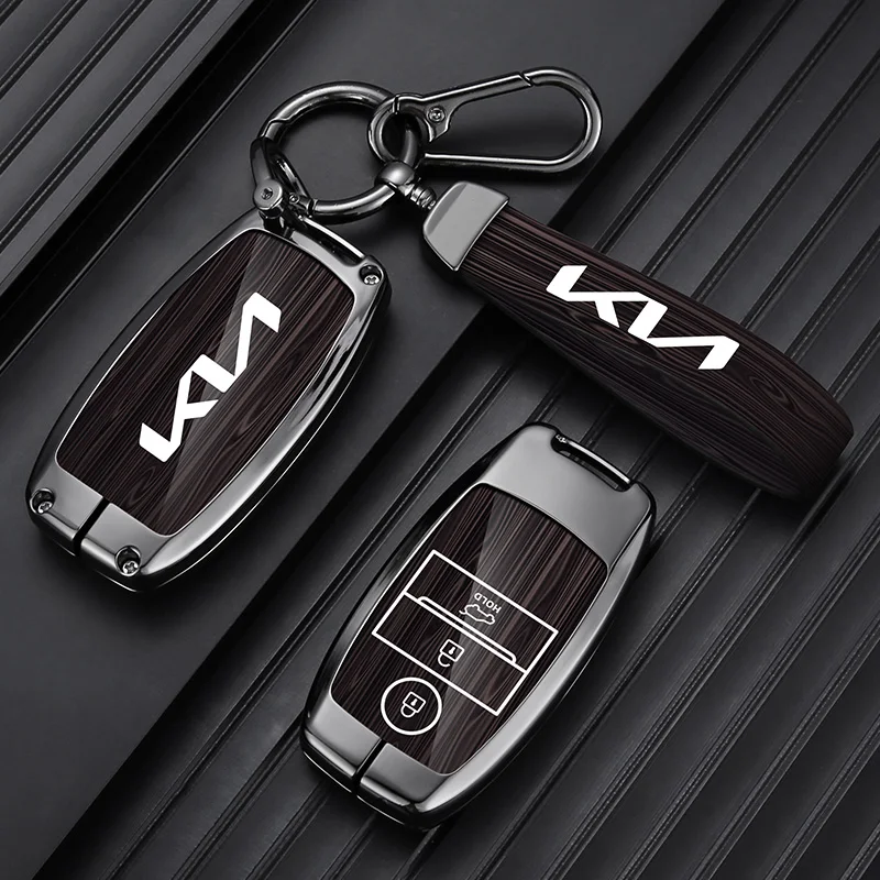 New Style Zinc Alloy Car Remote Key Case Full Cover For KIA Sportage Cerato Optima K2 K3 K4 K5 RIO Picanto Soul Sorento Sedona