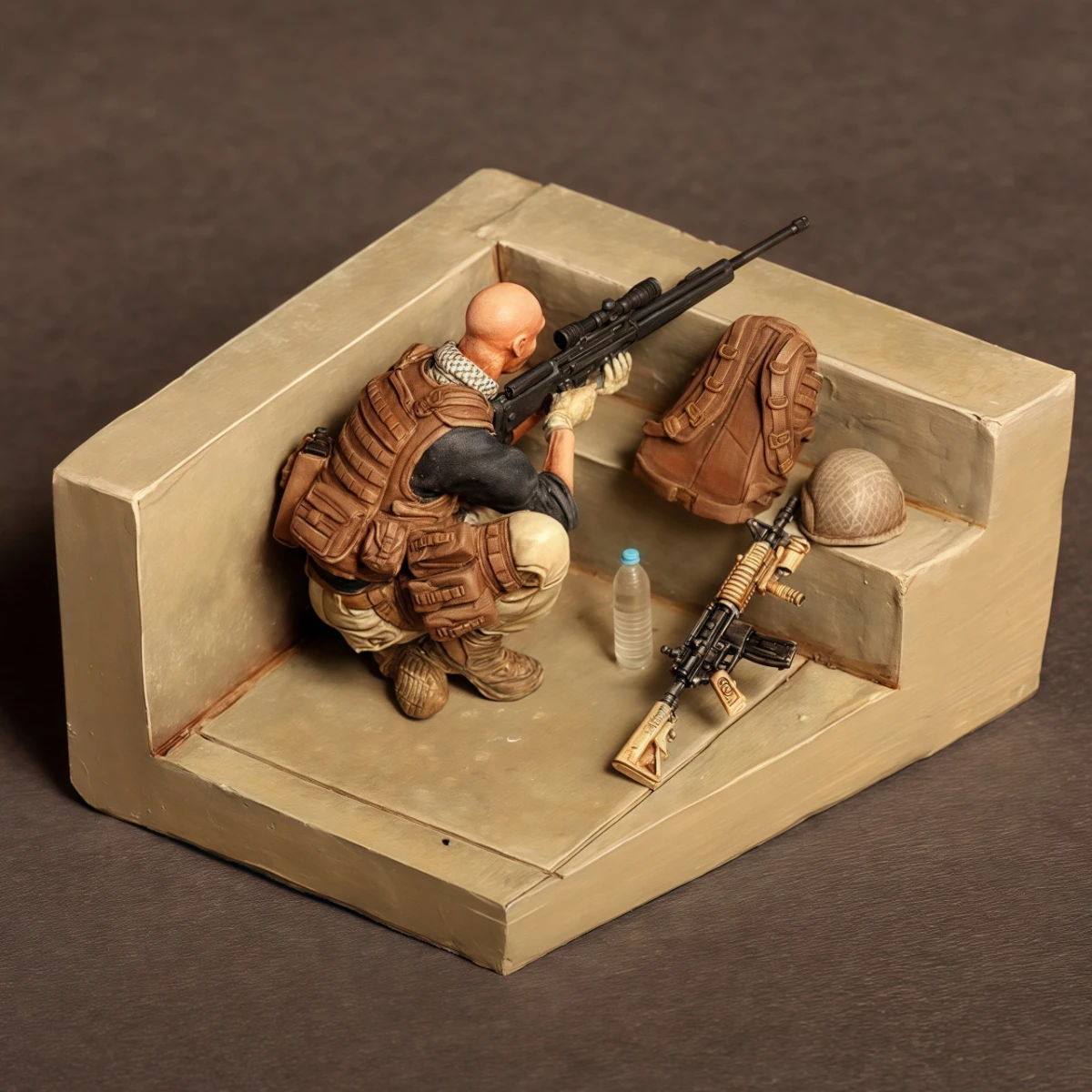 Kit modello non verniciato in resina 1/35, tema militare, fucsia PMC (esclusa base) GK smontato e non verniciato, 1549R