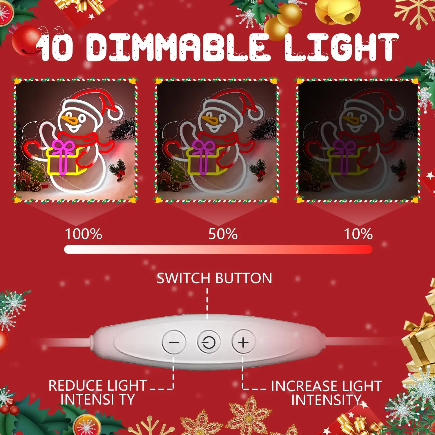 يلوحون رجل الثلج النيون لديكور الحائط تصميم وميض عكس الضوء الرسوم المتحركة عيد الميلاد تضيء تسجيل لنافذة ديكور المنزل الطرف