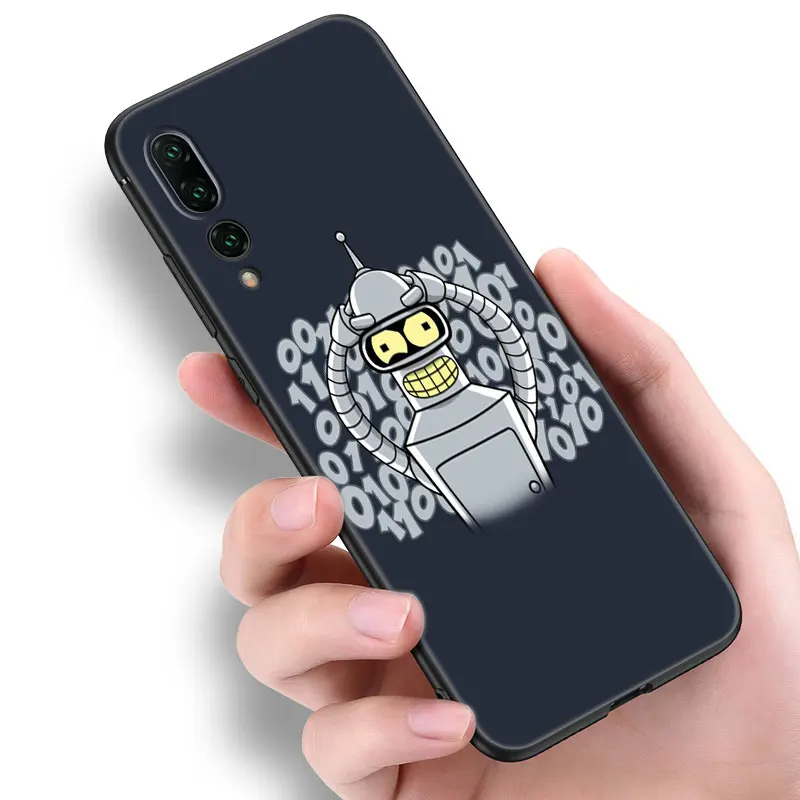 Cute F-Futuramas Black Phone Case For Huawei Nova 7i 8i Y70 P20 P30 P40 Honor 50 SE 90 Lite Y6 Y9 Prime Y5 Y7 Pro 2019