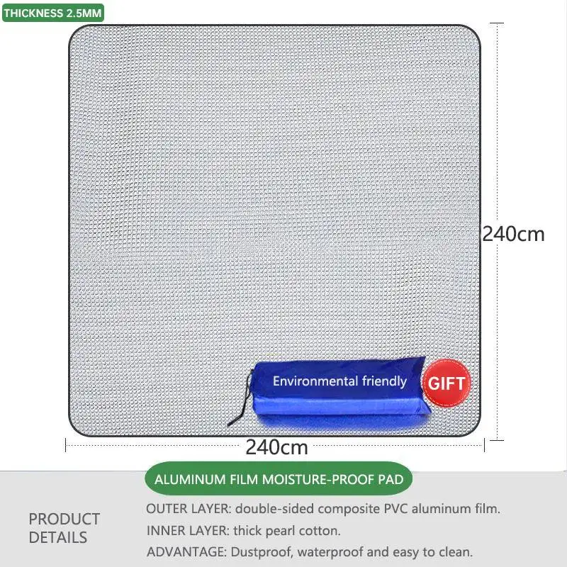Outdoor Camping Schuimfolie Mat Draagbare Vochtbestendige Pad Picknick Strandmat Aluminium Isolatie Slaapmatje Campingbenodigdheden