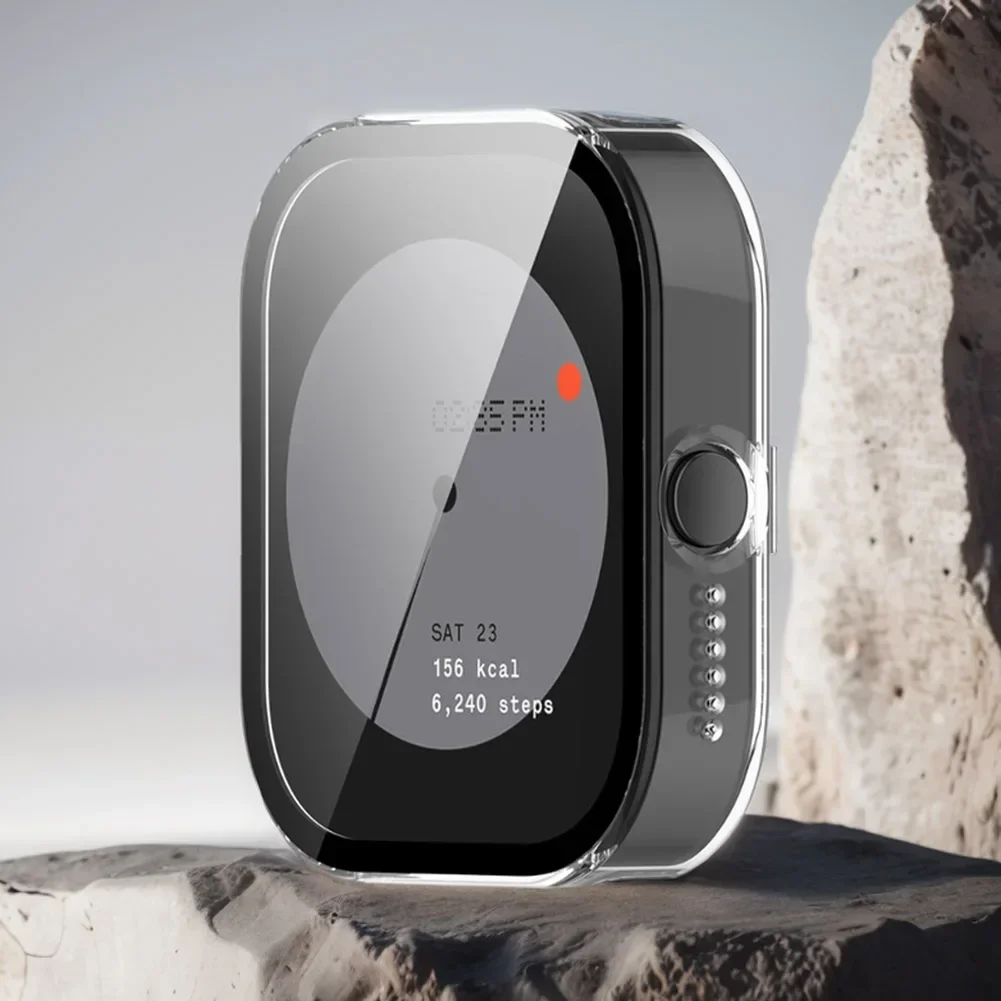 強化ガラス + PC ケース CMF Watch Pro 用ガラススクリーンプロテクター オールラウンド保護フレームバンパーシェル CMF Watch Pro カバー用