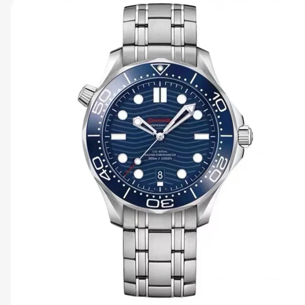 Luxury New Automatic Watch for Men Seamaster 300 Series  Mechanical Watches Stainless Steel Bracelet Ceramic Diver 300 Relogio