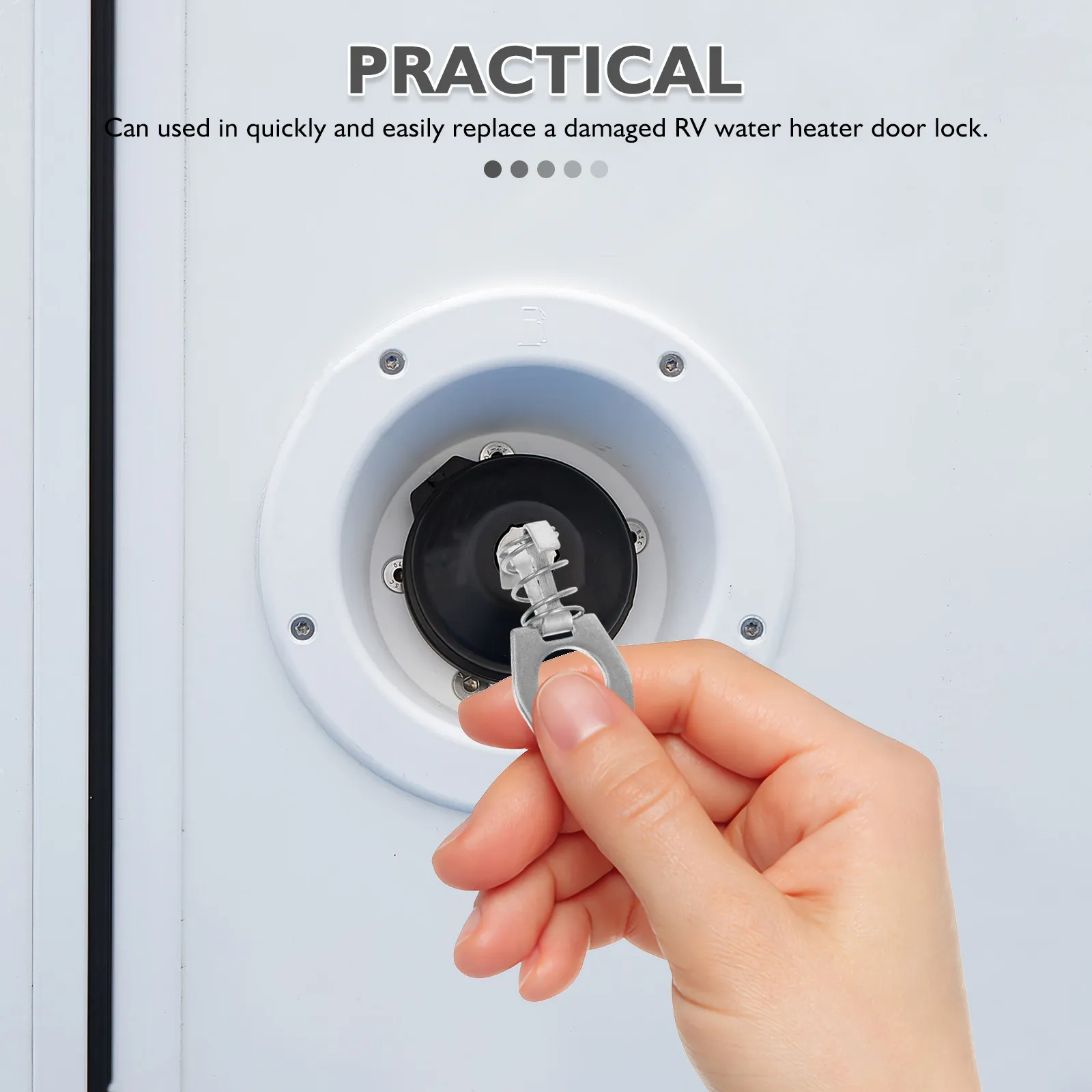 

2Pcs Rv Water Heater Door Latch Stainless Steel Cam Lock Fastener Replacement for Camper Trailer Heater Parts Heavy Duty