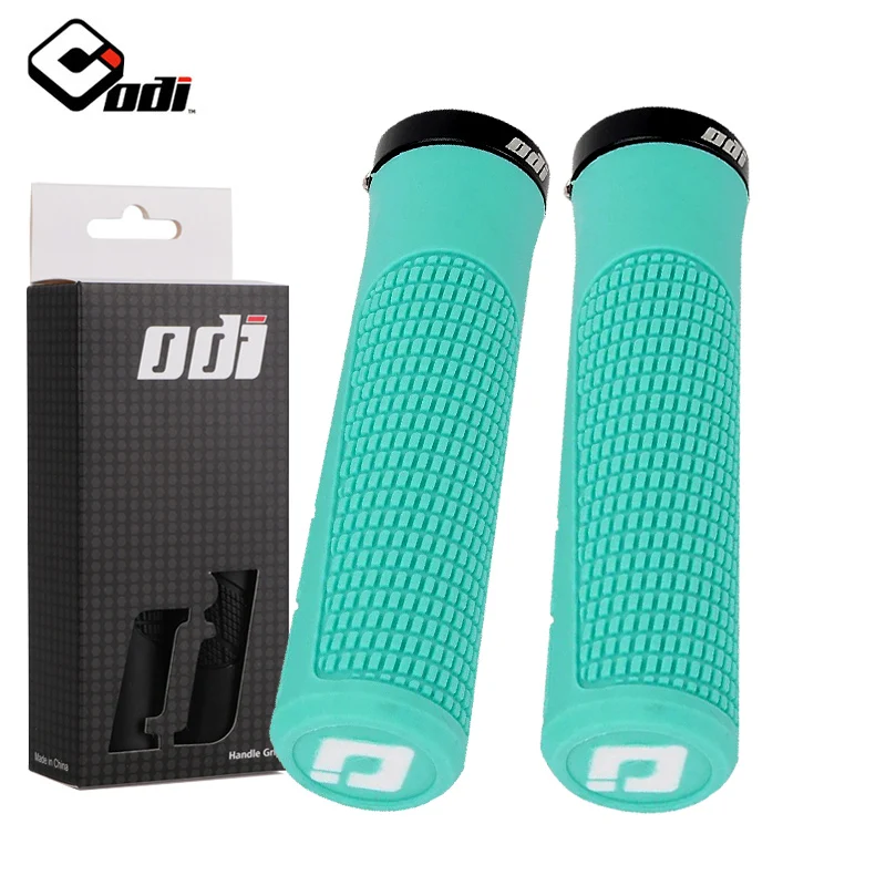 ODI Fahrradlenker-Griffverschluss am Mountainbike-Griff, weiche Gummi-MTB-Manschetten, 22,2 mm Fahrradgriffabdeckung, rutschfester Fahrradgriff