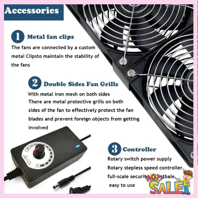 A88X Cooling Fan With Belt Controller Cabinet Cooling Service Station Cooling Fan US Plug