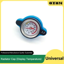 OTOM 1.1 Bar Motorcycle Temperature Gauge With Temperature Display Radiator Cap Tank Cover For ATV UTV Car KTM HONDA Dirt Bikes