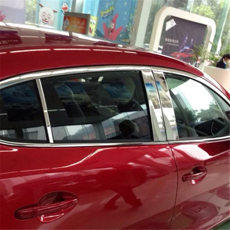 

WELKINRY For Mazda 3 BM BN 3rd Generation 2013-2018 Mazda Axela Car Body Door Window Central Middle B C Column Pillar Post Trim