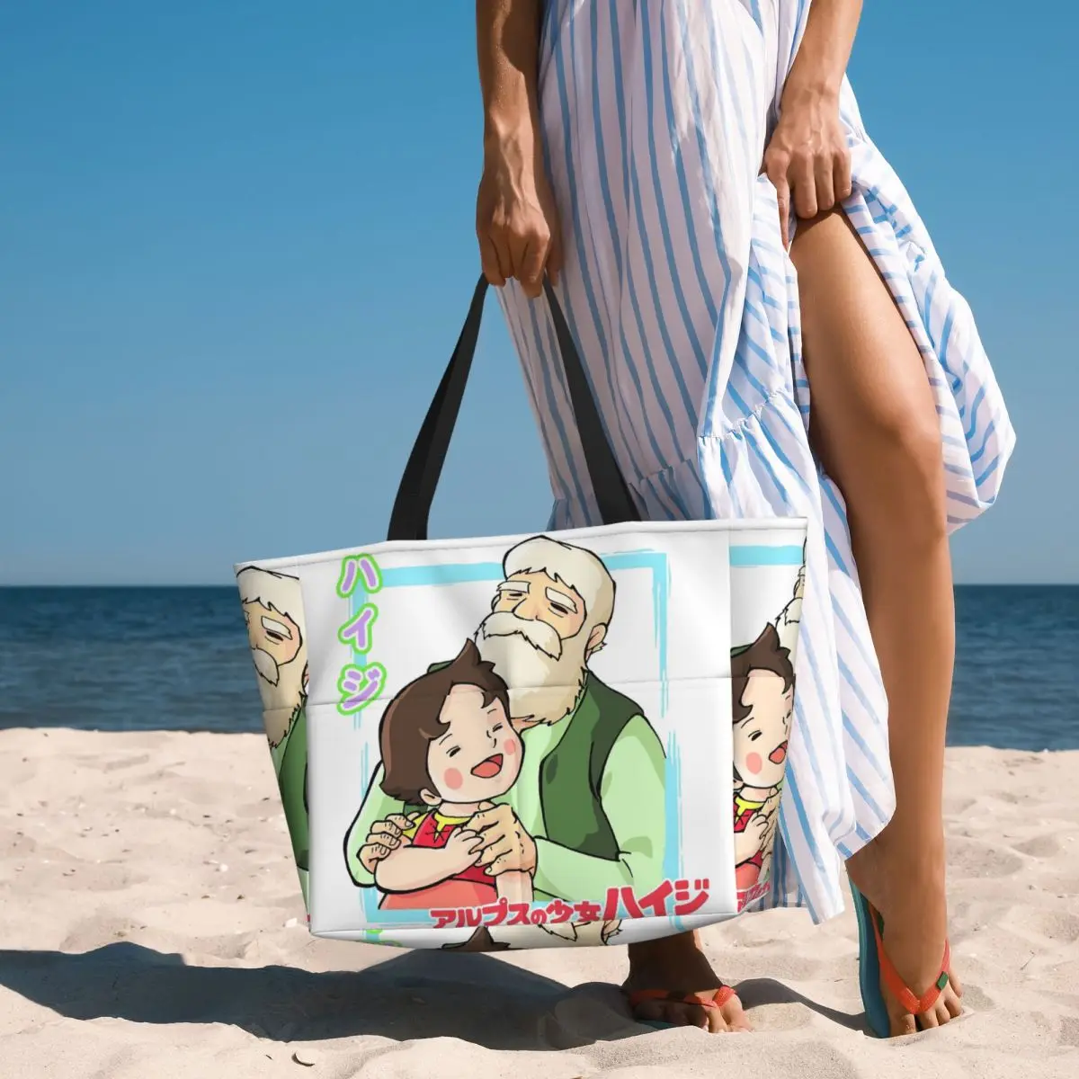 

Heidi Alps Beach Tote Bag Sport Gym Yoga Duffle Large Tote Bag Women Travel Bag Fitness bag