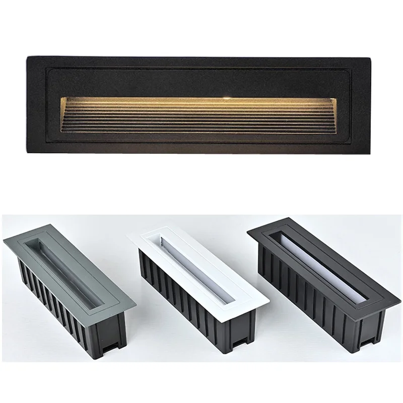 LED 3W 5W 10W Underground Waterproof Led Step Stair Lights Outdoor Footlight Recessed Corner Wall Lamp Exterior Garden Light