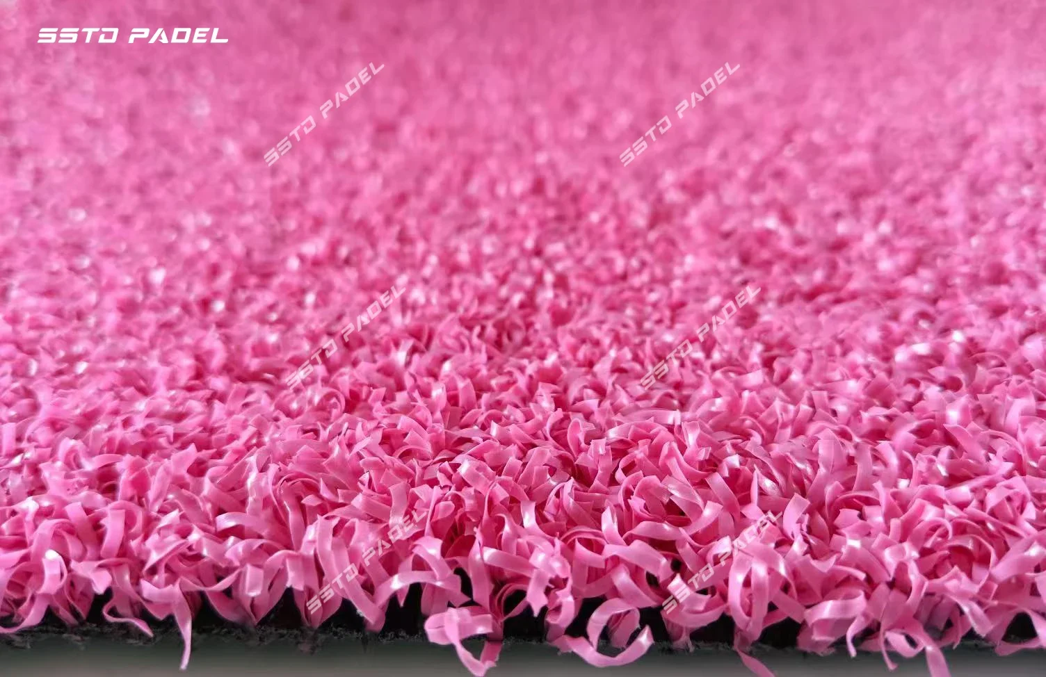 Durable Europe Standard PP Plastic Turf Tennis Padel Court Colorful Artificial Grass Turf Pu Backing Blue Purple Green