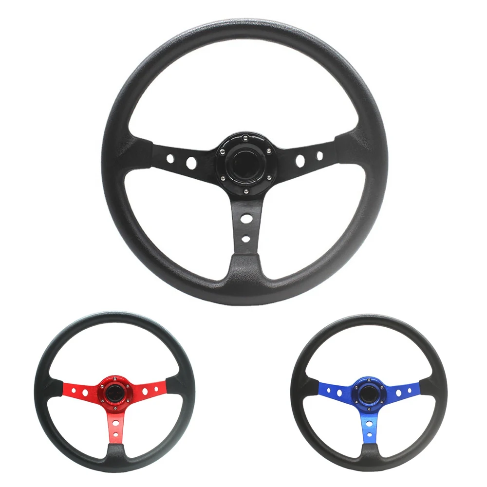 Volante de carreras Universal para coche, accesorio deportivo de 14 pulgadas/350MM, PU, 350MM, para VW y BMW