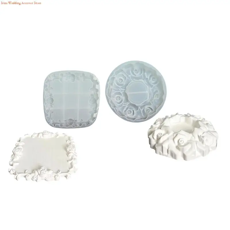 G92D Rose Border Silicone Mold for Plaster and Resin Accent Making