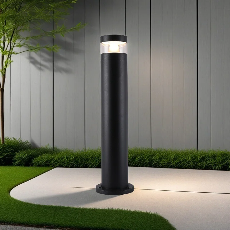 60CM Aluminium Landschaft Licht Outdoor Laterne Gras Rasen Lampe Moderne Garten Terrasse Auffahrt Poller Licht Pathway Post Licht