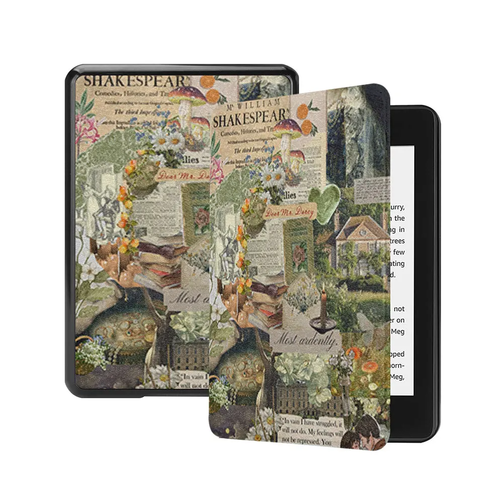 حافظة كيندل بحزام يد مضاد للسقوط من السيليكون غلاف حماية ناعم كيندل بيبر وايت 12th gen 2024 2022 الجيل السادس عشر #5