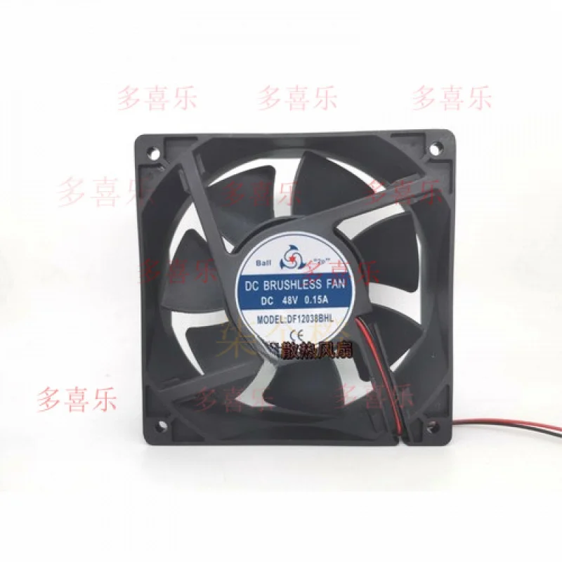 

ZMZM 1 шт. для бесщеточного вентилятора постоянного тока DF12038BHL DC 48 В 0,15 А 12038 12 см 2-проводной охлаждающий вентилятор