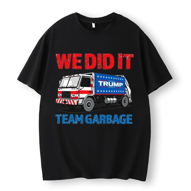 Trump Garbage Man in Garbage Truck, Trump Garbage Truck T-Shirt, Funny Political Shirts,Maga Oversized T-Shirt,Streetwear,Unisex