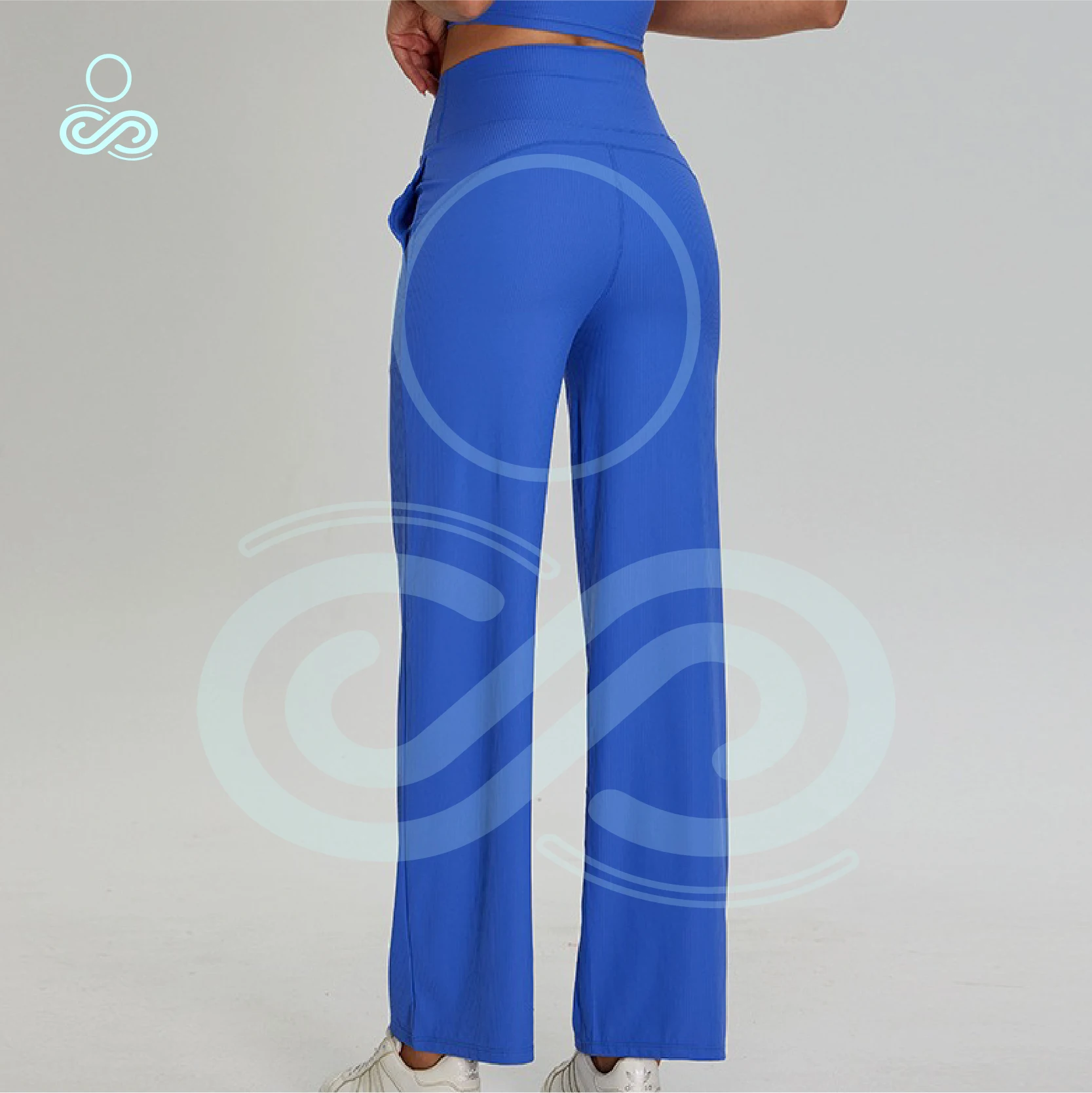 Autumn Winter Running Speed Drying Fitness Casual Loose Yoga Pants Women's Threaded Pocket Wide Leg Straight Leg Sports Pants