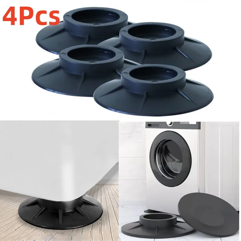 4Pcs Square Anti Vibration Pad Washing Machine Shock Pads Multifunctional Anti Vibration Mat Non-slip Mats Stand Refrigerator