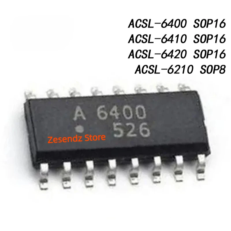 

10Pcs/Lot ACSL-6210 ACSL-6400 ACSL-6410 ACSL-6420 A6210 A6400 A6410 A6420 High speed optocoupler Chip