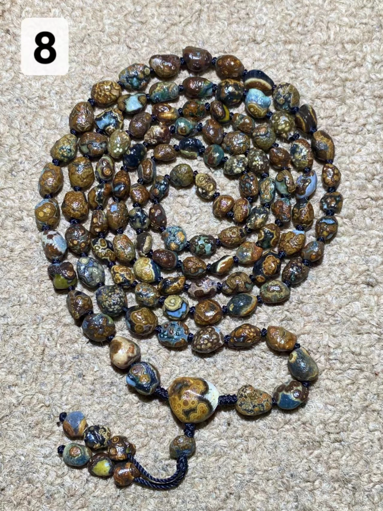 1pcs/lot Natural Gobi Agate Rough Stone with Pendant Necklace World Treasure Collection Magical Strong Energy Amulet Unique image 6
