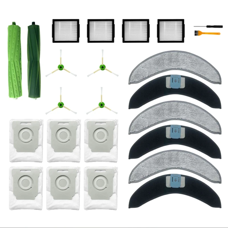 

Запчасти для робота-пылесоса Irobot Roomba, основная и боковая щетки, фильтр НЕРА, насадка на швабру, аксессуар