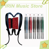 Correa de acordeón IRIN ajustable 16-120 correa de hombro de acordeón de bajo correa de hombro de terciopelo suave piezas de instrumentos de teclado