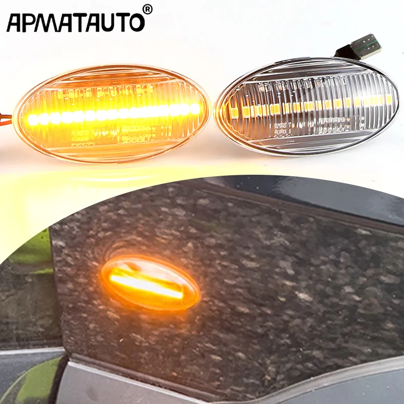 Dynamic LED Side Marker Light Repeater Lamp No Error For Fiat Sedici Suzuki Grand Vitara Jimny Swift SX4 Vtarai APV Arena Splash