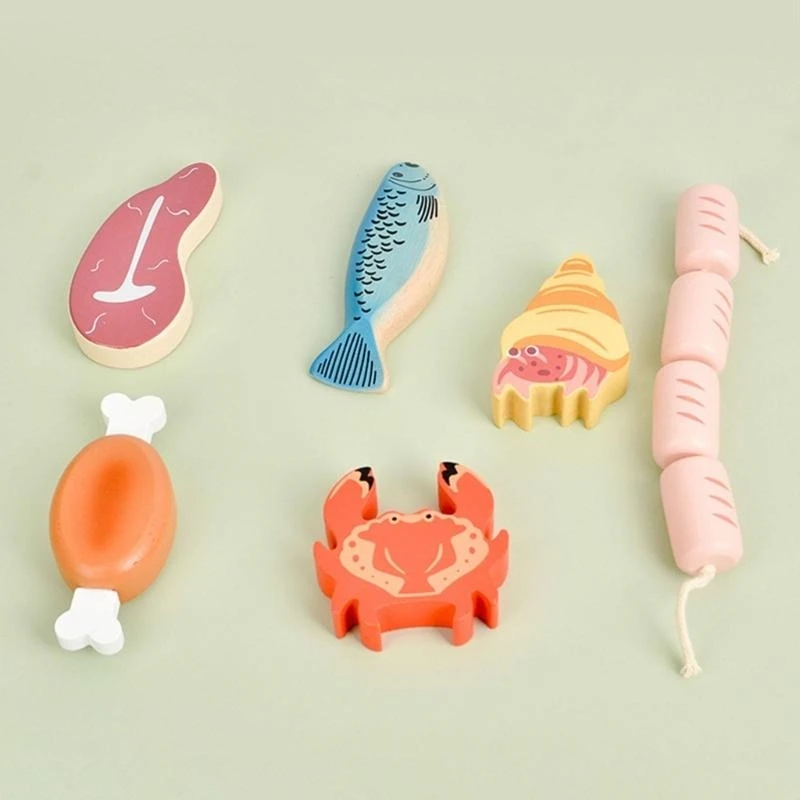 Simulatie Voedsel Speelgoed Fantasiespel Spel Dessert Donut Zeevruchten Houten Speelgoed voor Kinderen 15UB