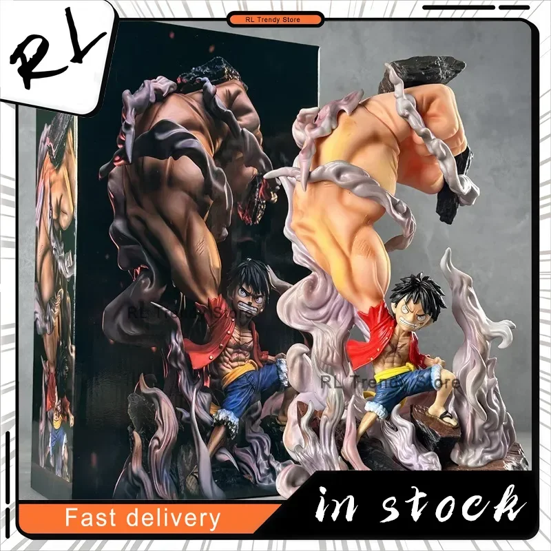 

32 см цельная фигурка Луффи-третий гигантский кулак стоячая поза аниме модель статуя Коллекционная игрушка для украшения рабочего стола