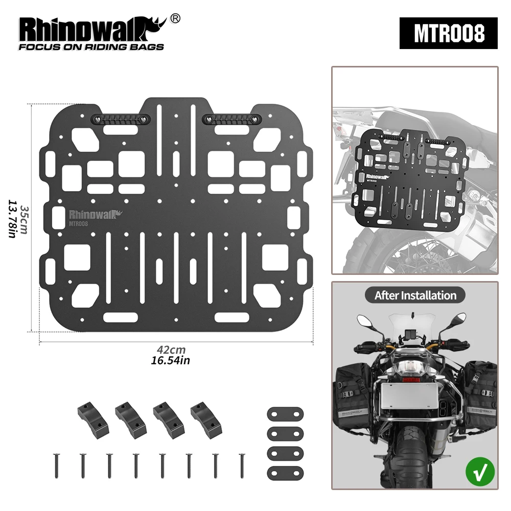 Rhinowalk Motorcycle Side Rack Expansion Support Oil Pot Mounting For MYS2406 MJX2004 Luggage Racks Motorcycle Accessories