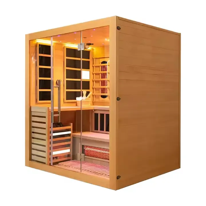 

STLF2025 Hot Sale Two Person Hemlock Far Infrared Indoor Sauna Room